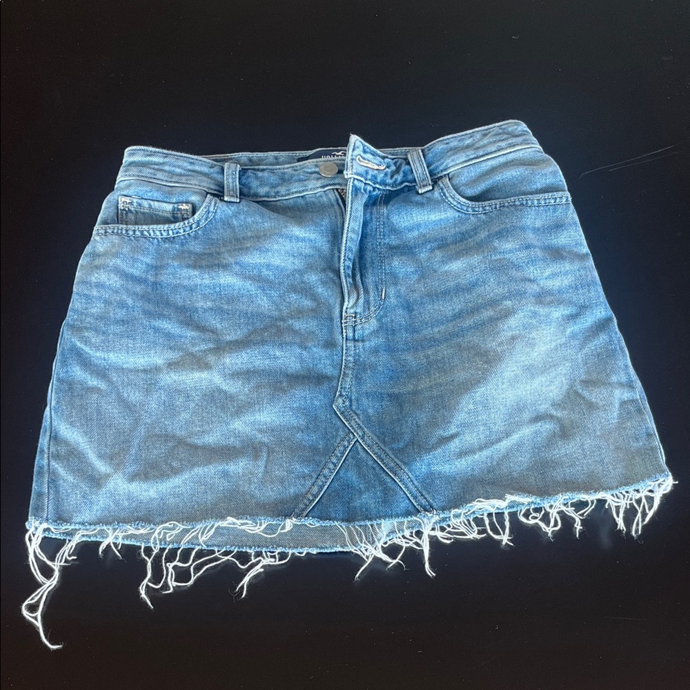 Hollister Denim Jean Skirt High Rise